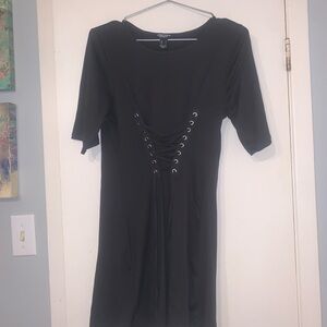 Streetwear Society Black Ruched Sequin Midi Dress